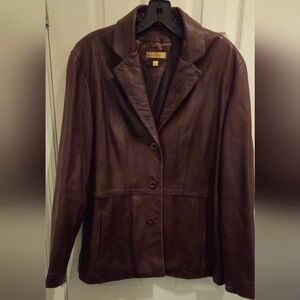 Wilsons Leather Brown Leather Jacket - Size Large